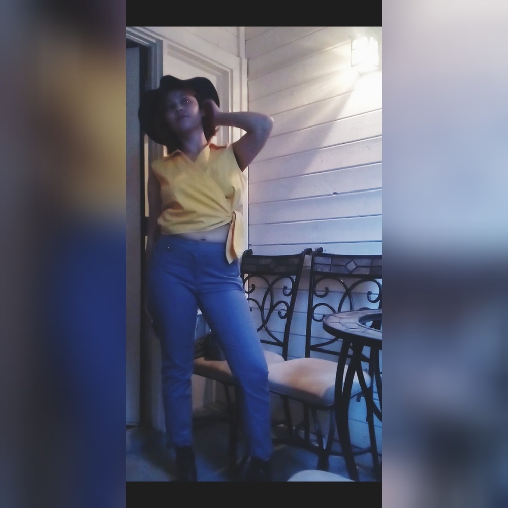 Yellow Wrap Shirt